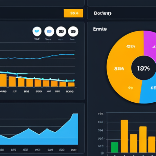 Home 11 **A vibrant digital marketing dashboard displaying SEO, SEM, email marketing, and social media metrics. Include charts, graphs, and key performance indicators (KPIs) to represent data analysis. The scene should convey a sense of strategic insight and informed decision-making.**