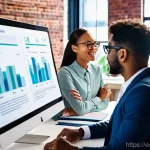 스타트업 마케팅 커리어 발전 방향 - **Prompt 1: Dynamic Startup Growth Team**
A vibrant, medium shot of a diverse team of five young...